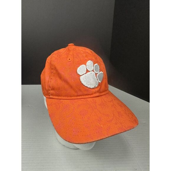 Clemson Tigers Women's New Era Paw Print‎ 9TWENTY Relaxed-Fit Floral Print - Picture 1 of 6